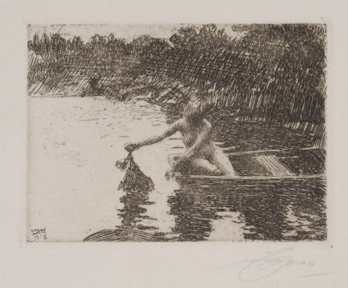 ANDERS ZORN Two etchings.