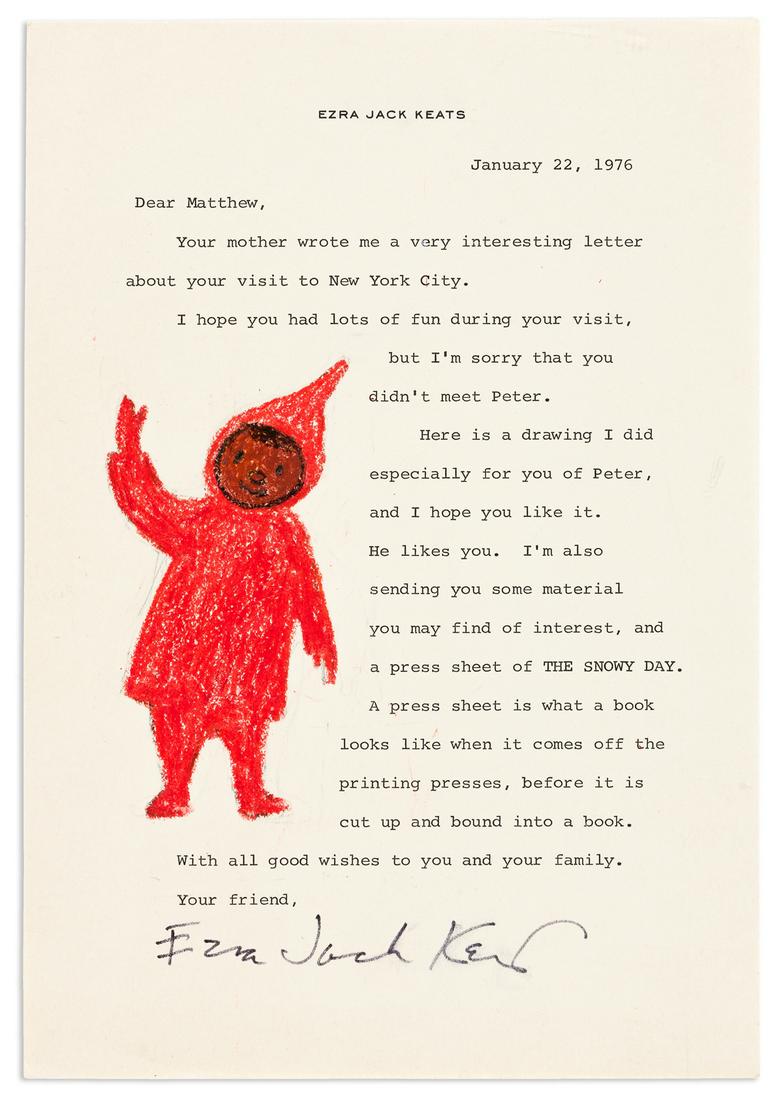 EZRA JACK KEATS (1916-1983) Drawing of Peter from The (1 of 1)