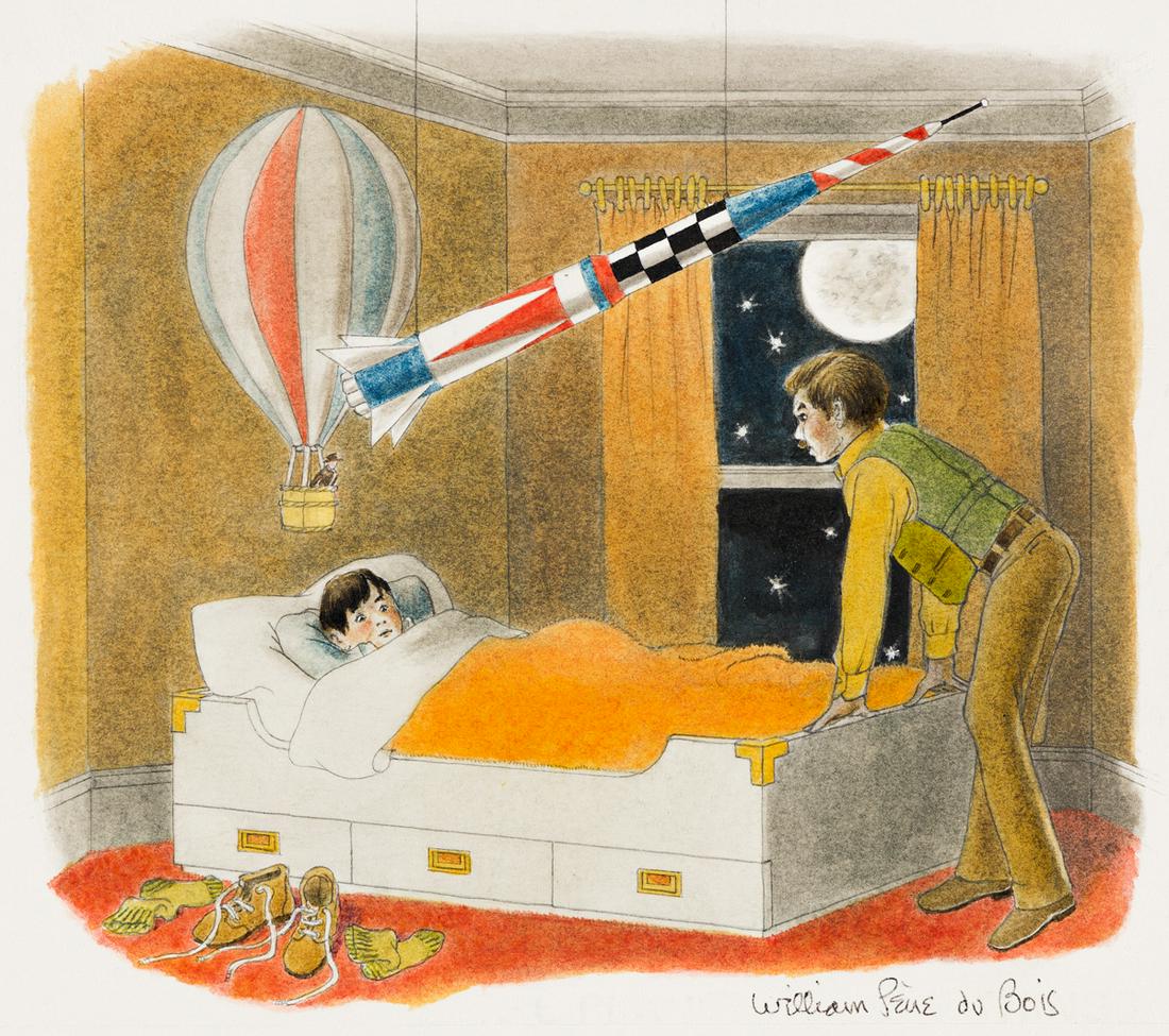 WILLIAM PÈNE DU BOIS (1916-1993) Bedtime * Arrival (1 of 3)