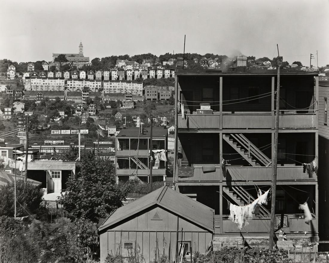 WALKER EVANS (1903-1975) Bethlehem, Pennsylvania.: WALKER EVANS (1903-1975) Bethlehem, Pennsylvania. Silver print, the image measuring 193.7x241.3 mm; 7x9½ inches, the sheet slightly larger, with the Lunn Archive hand stamp with the notations III