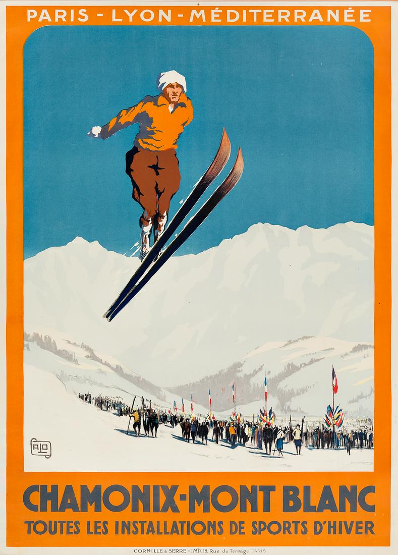 ALO (CHARLES HALLO, 1884-1969).  A CHAMONIX - MONT (1 of 1)