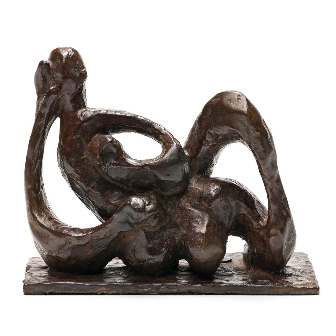 JACQUES LIPCHITZ Etude pour Hagar.: JACQUES LIPCHITZEtude pour Hagar.Bronze, 1948. 171x90x143 mm; 7x3 1/2x5 3/4 inches. Incised with the artist's name and numbered 3/7 on the base.Ex-collection private collection, Chicago.
