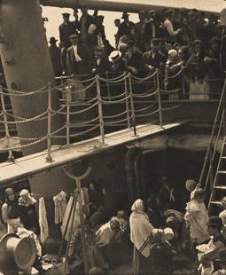 ALFRED STIEGLITZ (1864-1946) The Steerage, from Camera: ALFRED STIEGLITZ (1864-1946) The Steerage, from Camera Work, Number 36. Photogravure on Japan tissue, the image measuring 7½x6 inches (19.1x15.2 cm.), the sheet 11x7 inches (27.9x20 cm.), laid