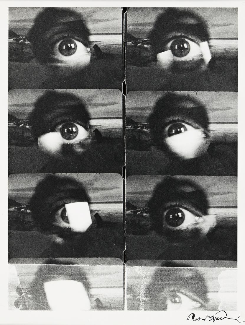 ROBERT FRANK (1951-2019) Mabou Footage, Winter.: ROBERT FRANK (1951-2019) Mabou Footage, Winter. Silver print, the image measuring 17x13 inches (44.1x33.3 cm.), the sheet 19½x15¾ inches (49.5x40 cm.), with Frank's signature, in ink, on rec