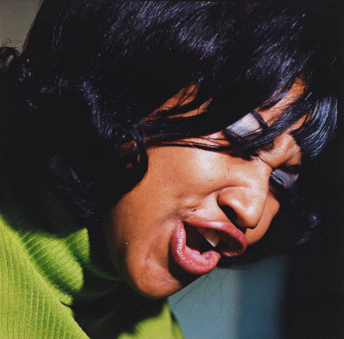 LEE FRIEDLANDER (1934- ) Aretha Franklin.: LEE FRIEDLANDER (1934- ) Aretha Franklin. Iris print, the image measuring 9¾ inches (24.8 cm.) square, the sheet 11½ inches (29.2 cm.) square, with Friedlander's signature, in pencil, and his copyri