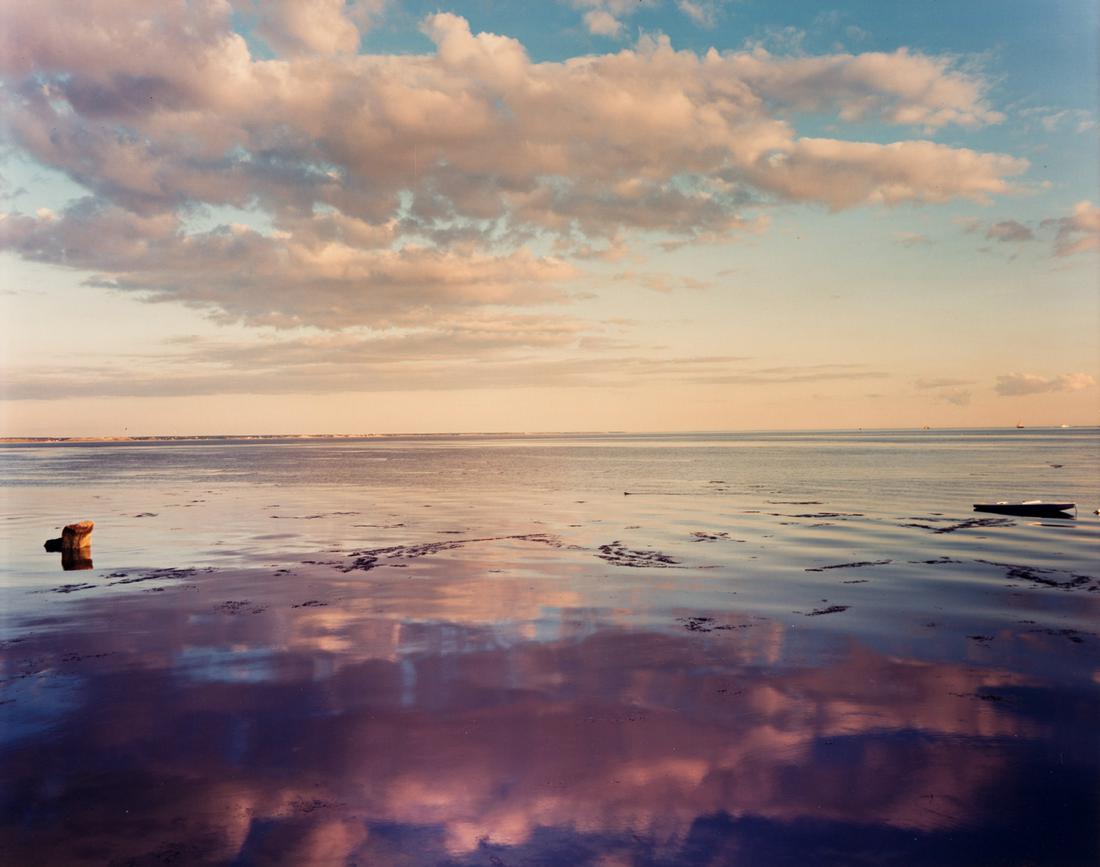 JOEL MEYEROWITZ (1938- ) From the Bay/Sky Series,: JOEL MEYEROWITZ (1938- ) From the Bay/Sky Series, Provincetown. Chromogenic print, the image measuring 9x11 inches (22.9x28.9 cm.), the sheet 11x14 inches (27.9x35.6 cm.), with Meyerowitz's signature