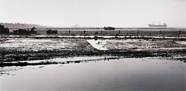 EDWARD BURTYNSKY (1955- ) Shipbreaking #17, Chittagong: EDWARD BURTYNSKY (1955- ) Shipbreaking #17, Chittagong Bangladesh. Digital chromogenic color print, the image measuring 22&#189;x45 inches (57.2x114.3 cm.), the substrate mount 31x53 inches (78.7x134.