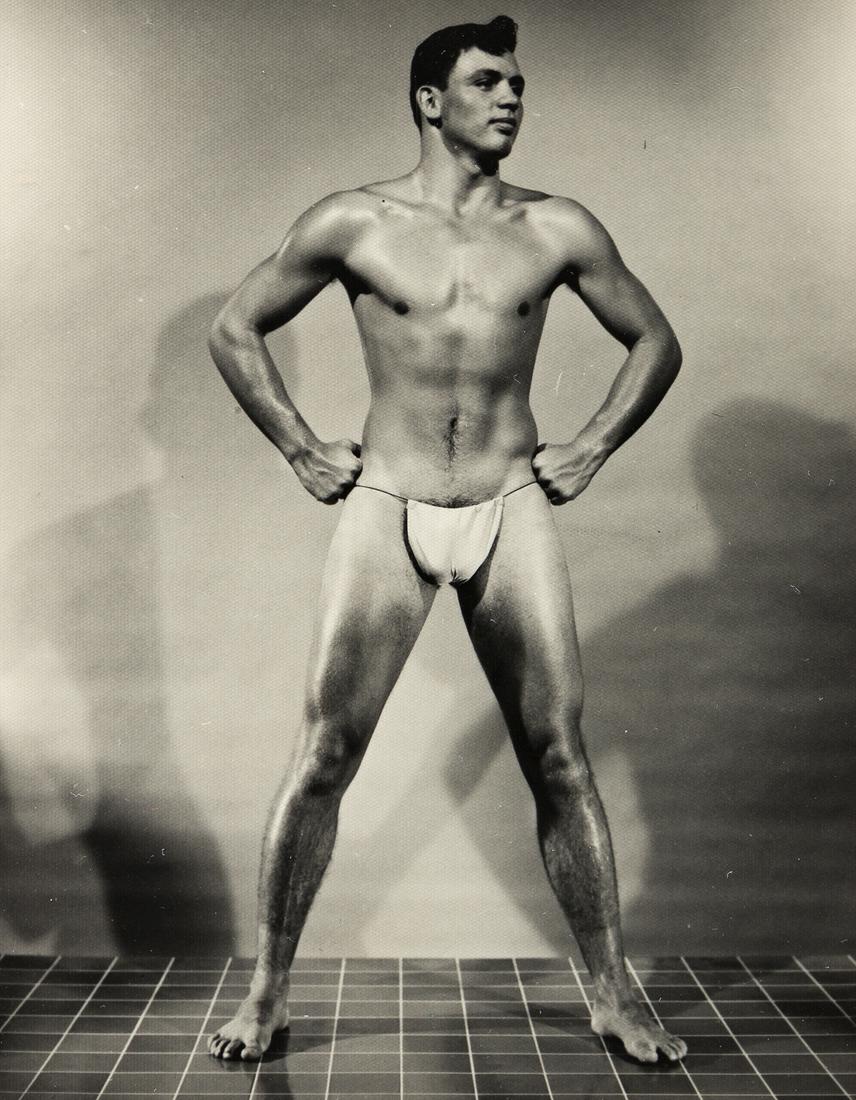 BRUCE BELLAS (BRUCE OF LOS ANGELES) (1909-1974) A: BRUCE BELLAS (BRUCE OF LOS ANGELES) (1909-1974) A selection of approximately 78 male physique photographs. Additional VideoIncludes studio and outdoor settings with an array of models posing on furnit
