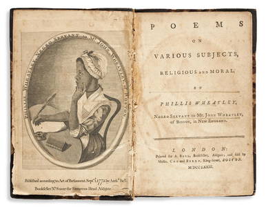 (LITERATURE.) Phillis Wheatley. Poems on Various