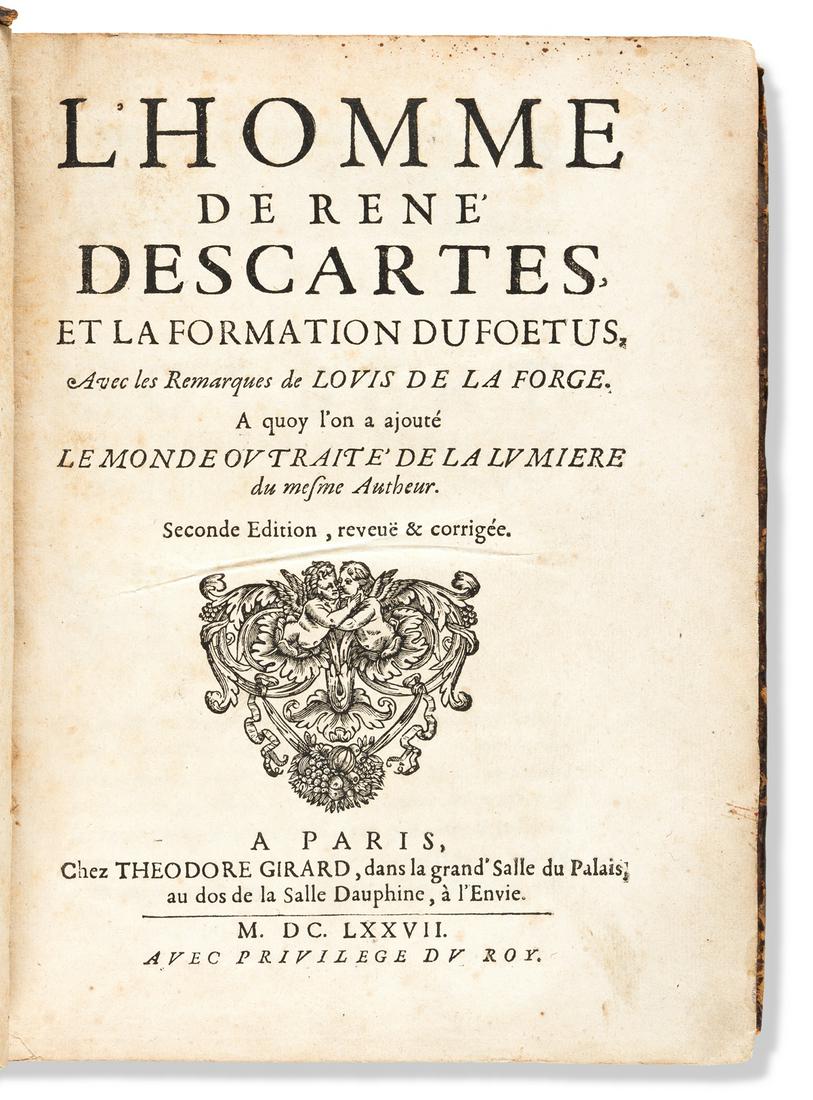 Descartes, René (1596-1650) L'Homme et la (1 of 1)