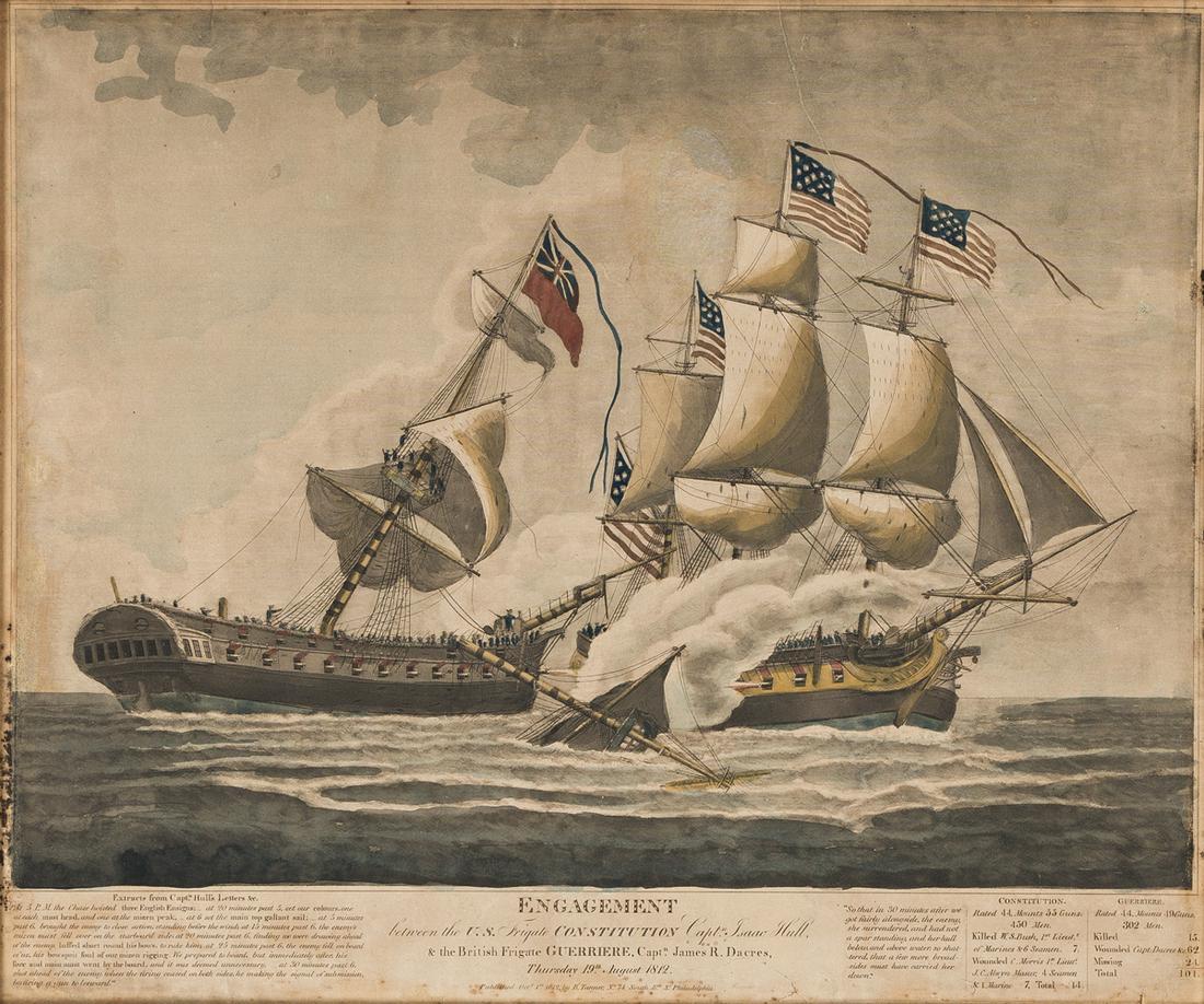 (WAR OF 1812.) Engagement between the U.S. Frigate (1 of 1)