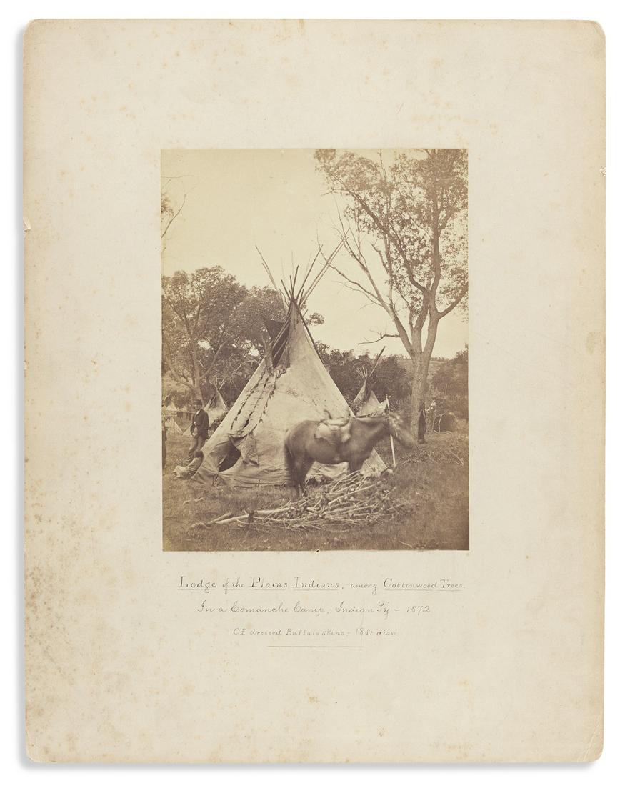 (AMERICAN INDIANS--PHOTOGRAPHS.) William Soule. Lodge (1 of 1)