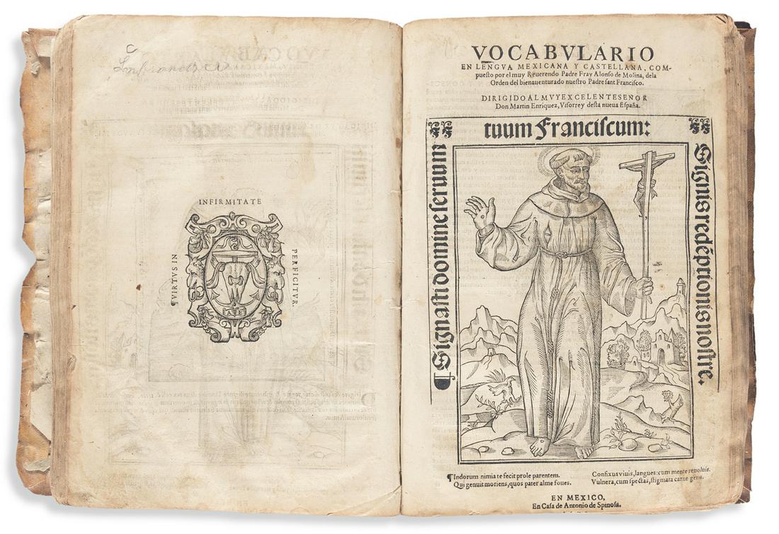 (MEXICAN IMPRINT--1571.) Alonso de Molina. Vocabulario (1 of 1)