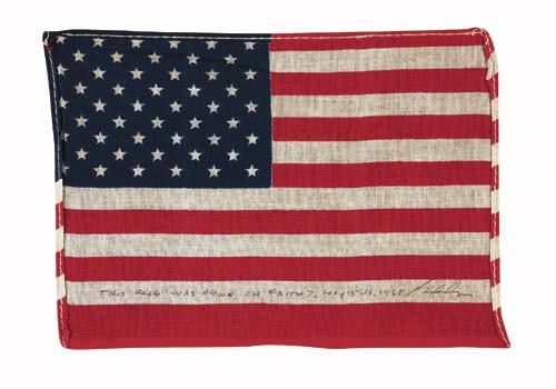 FLOWN United States Flag. An approximately 5.5