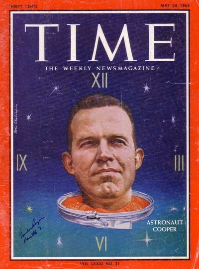 Time Magazine Signed by Cooper. The complete 2