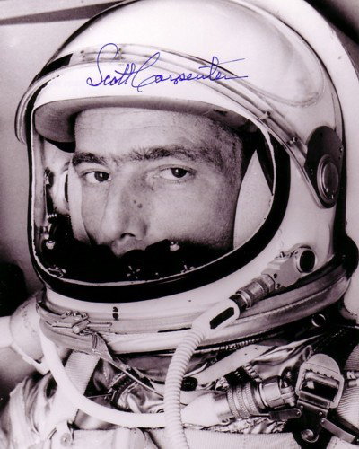Scott Carpenter. Close-up photograph of Carpen