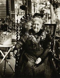 JAMES VANDERZEE (1886 - 1983) Mrs. Turner, Lenox,: JAMES VANDERZEE (1886 - 1983) Mrs. Turner, Lenox, Mass. Silver print, 1905. 178x140 mm; 7x5½ inches. Signed and numbered I and 70/75 in pencil on the mount. Printed and published by Richard