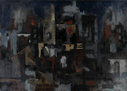 CHARLES ALSTON (1907 - 1977)  City at Night.