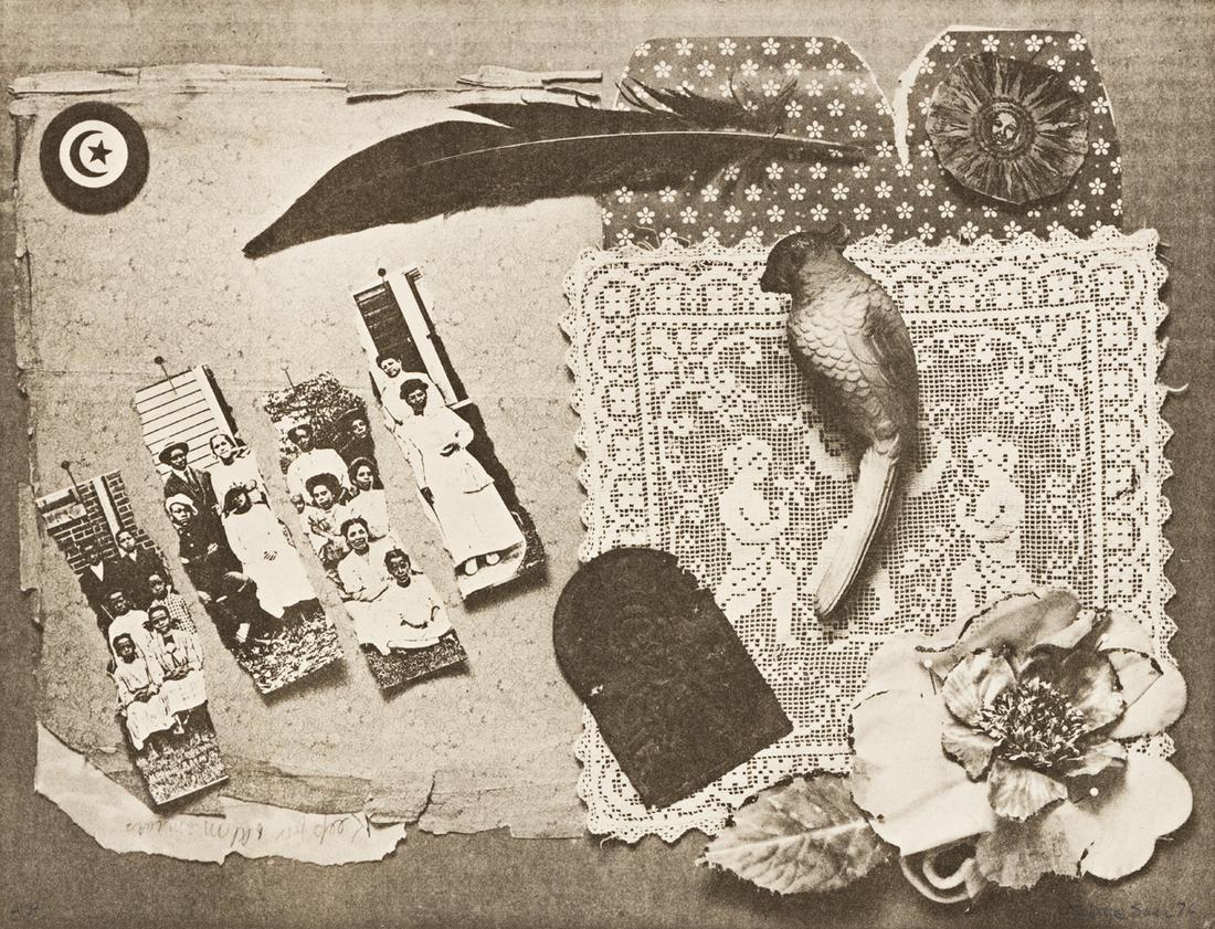 BETYE SAAR (1926 - ) Keep for Old Memoirs.: BETYE SAAR (1926 - ) Keep for Old Memoirs. Offset lithograph on cream wove paper, 1976. 356x457 mm; 14x18 inches. Artist's proof, aside from the edition of 250. Signed and dated in pencil, lower right