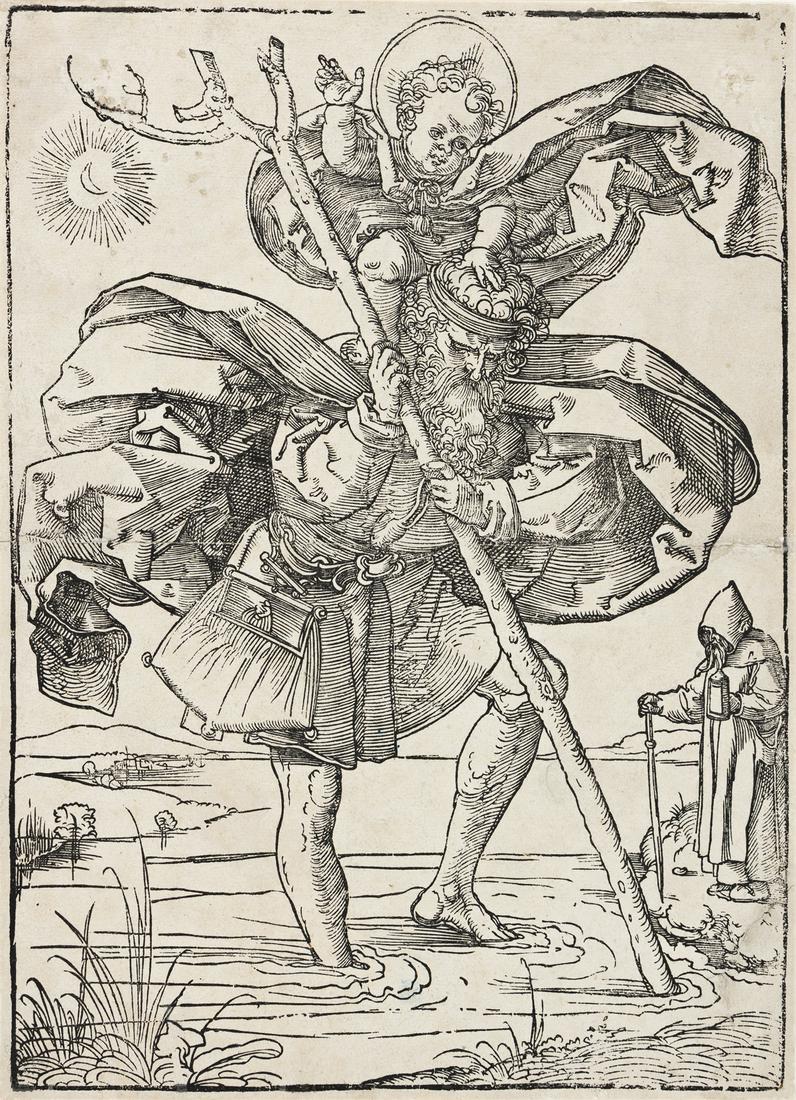 HANS SEBALD BEHAM St. Christopher. (1 of 1)