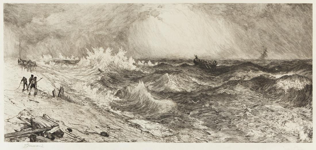 THOMAS MORAN The Much Resounding Sea. (1 of 1)