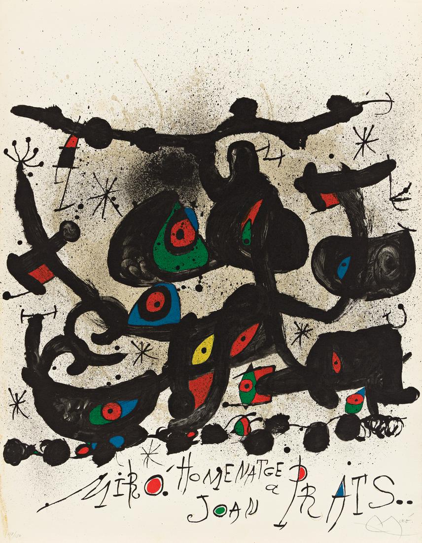 JOAN MIRÓ Affiche pour l'Exposition Homenatge (1 of 1)