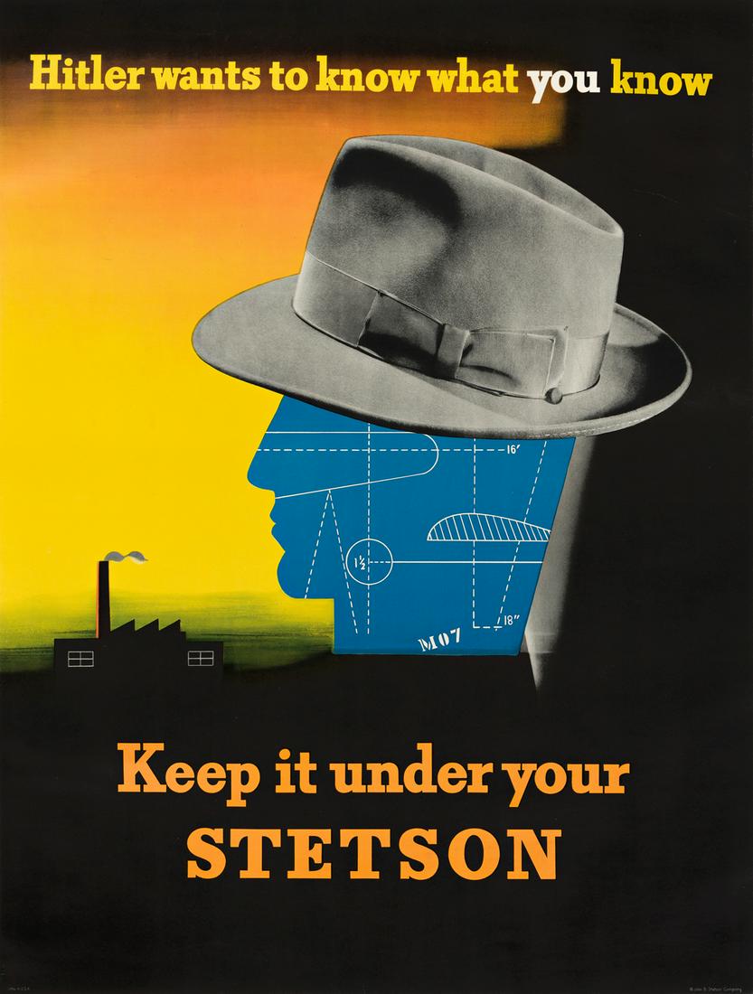 EDWARD MCKNIGHT KAUFFER (1890-1954).  KEEP IT UNDER (1 of 1)