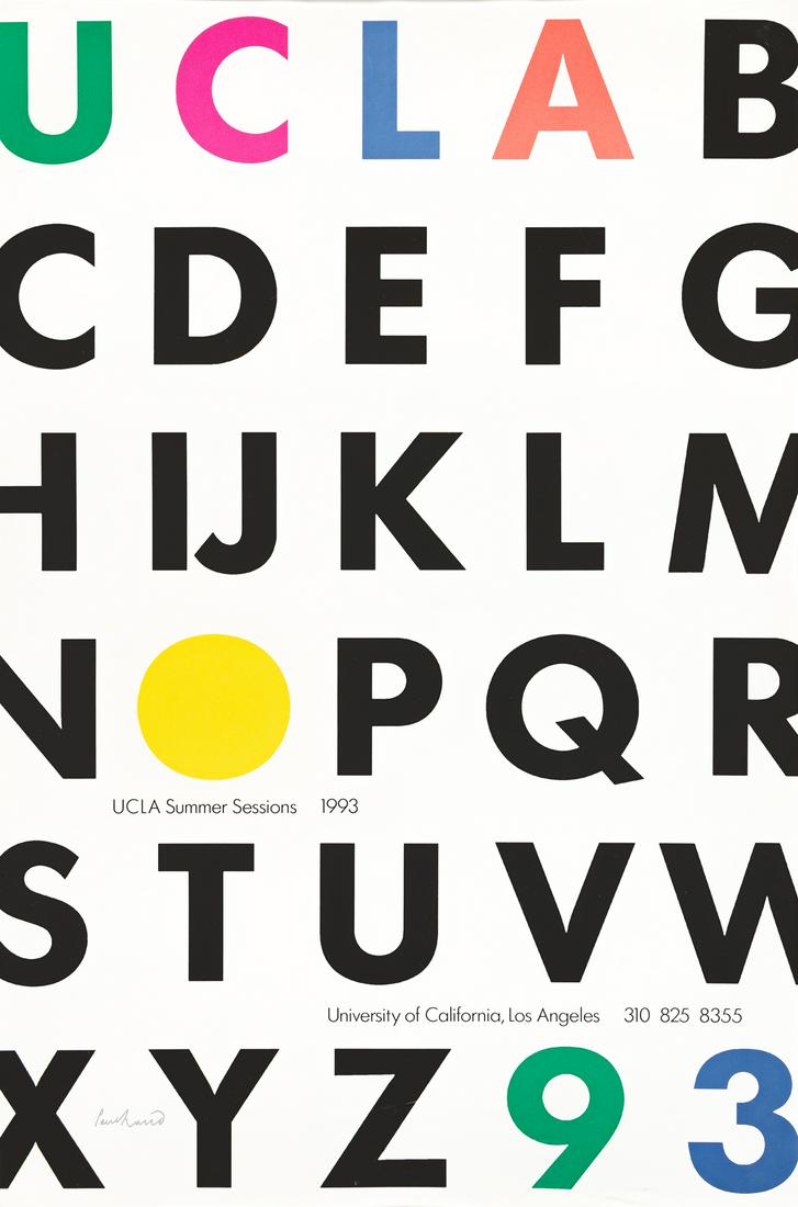 PAUL RAND (1914-1996).  UCLA SUMMER SESSIONS. 1993. (1 of 1)