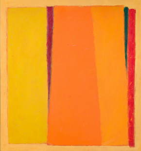 JOHN OPPER (1908 - 1994, AMERICAN) Painting, #32.: JOHN OPPER (1908 - 1994, AMERICAN) Painting, #32. Acrylic on canvas. 1524x1423 mm; 60x56 inches. Signed, John Opper, and inscribed, Ptg #32, on verso.