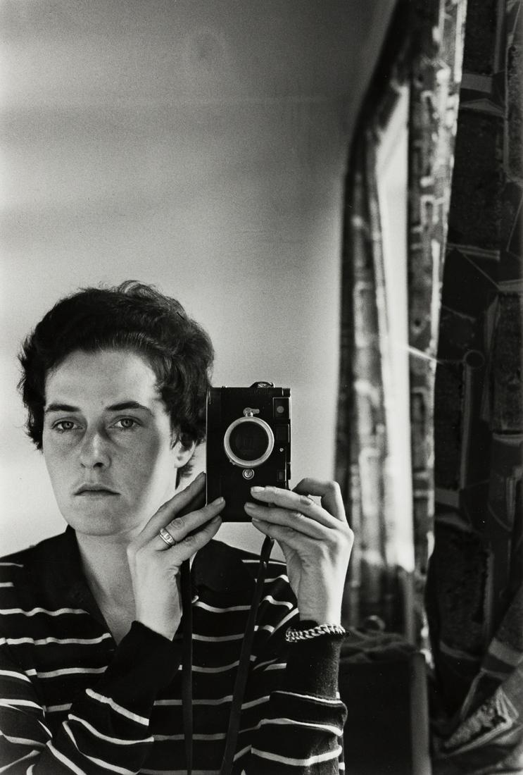 INGE MORATH (1923-2002) Self Portrait, East Jerusalem.: INGE MORATH (1923-2002) Self Portrait, East Jerusalem. Silver print, the image measuring 13x8¾ inches (33x22.2 cm.) , the sheet 14x11 inches (35.6x27.9 cm.) , with Morath's signature and title, i