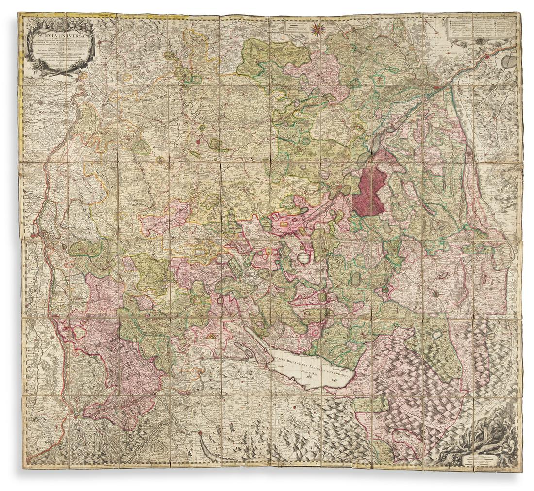 (SWABIA.) Jacques Michal; and Matthaus Seutter. Suevia (1 of 1)