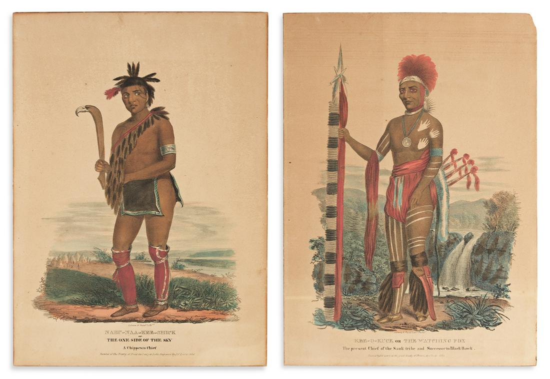 (NATIVE AMERICANS.) James Otto Lewis, after. Pair of (1 of 1)