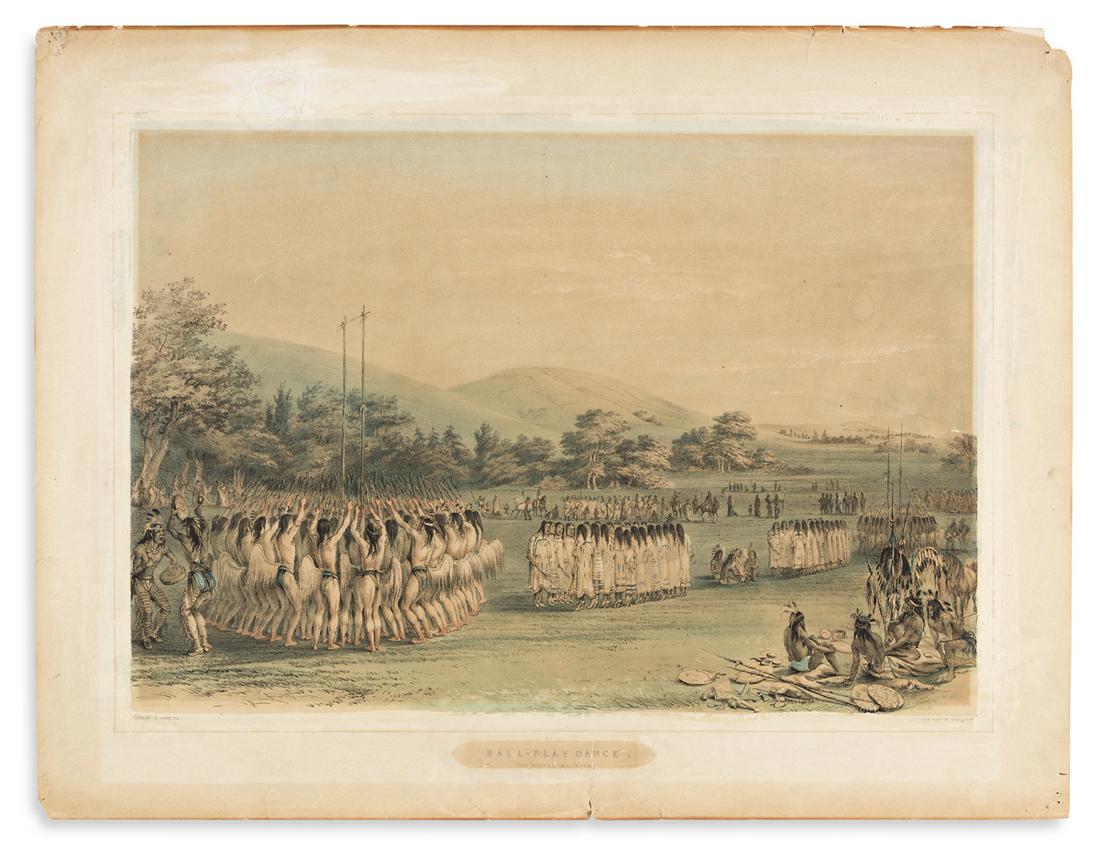 (NATIVE AMERICANS.) George Catlin. Ball-Play Dance. No. (1 of 1)