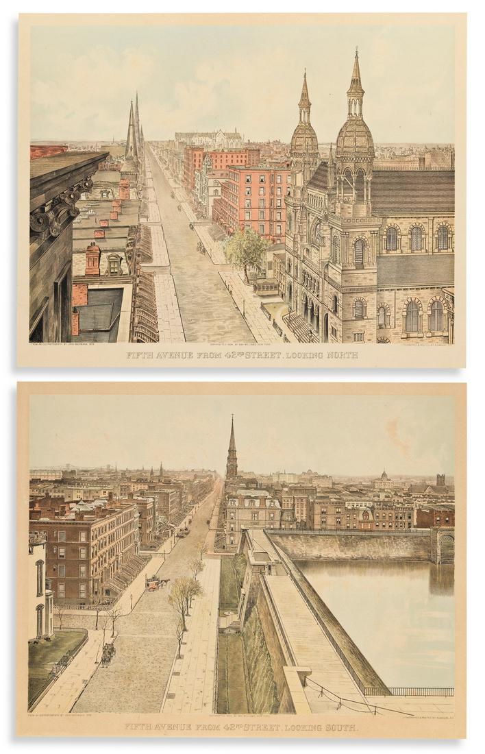 (NEW YORK CITY.) John Bachmann, (after). Fifth Avenue (1 of 1)