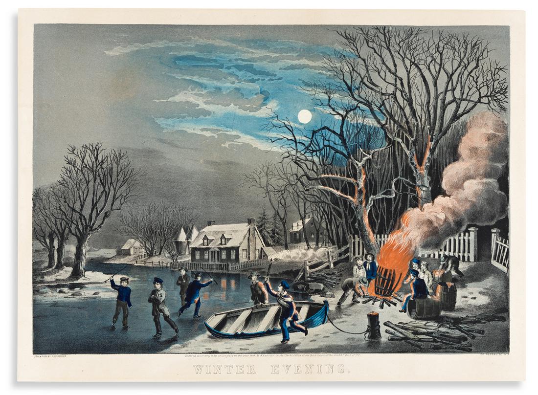 CURRIER, NATHANIEL. Winter Evening. (1 of 1)