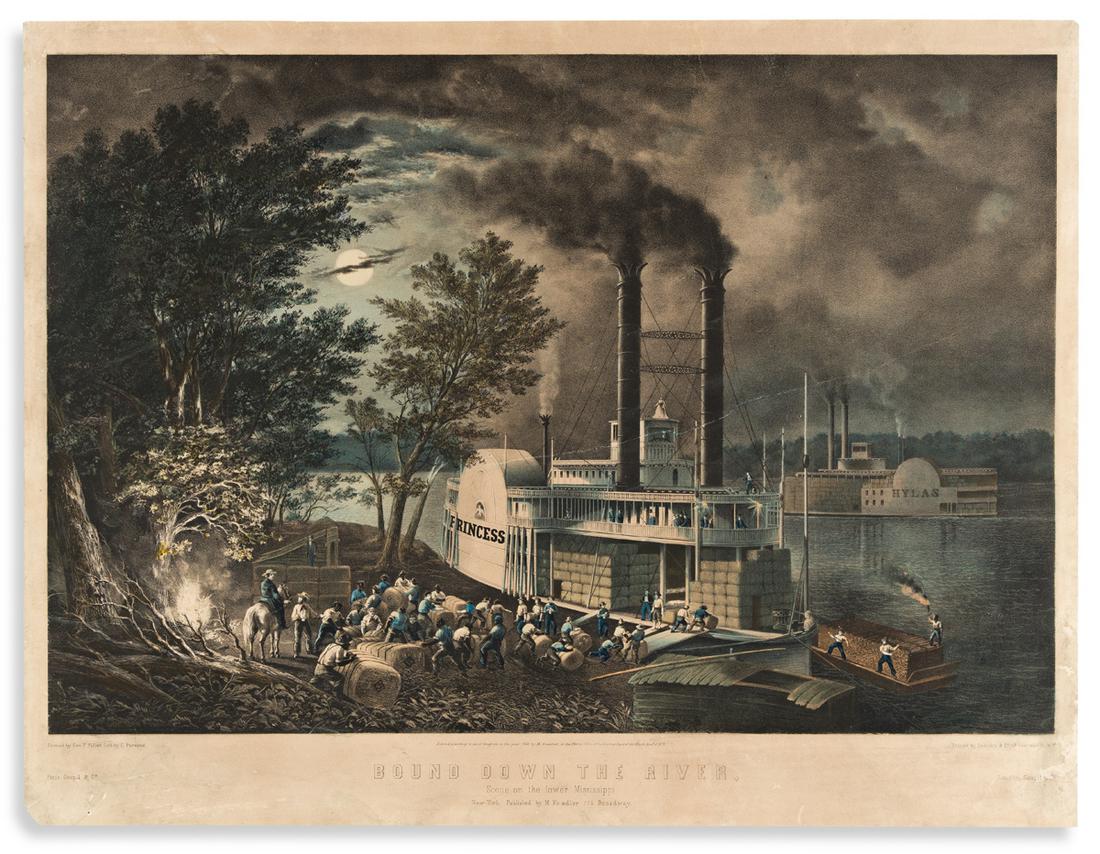 FULLER, GEORGE; after. Bound Down the River, Scene on (1 of 1)