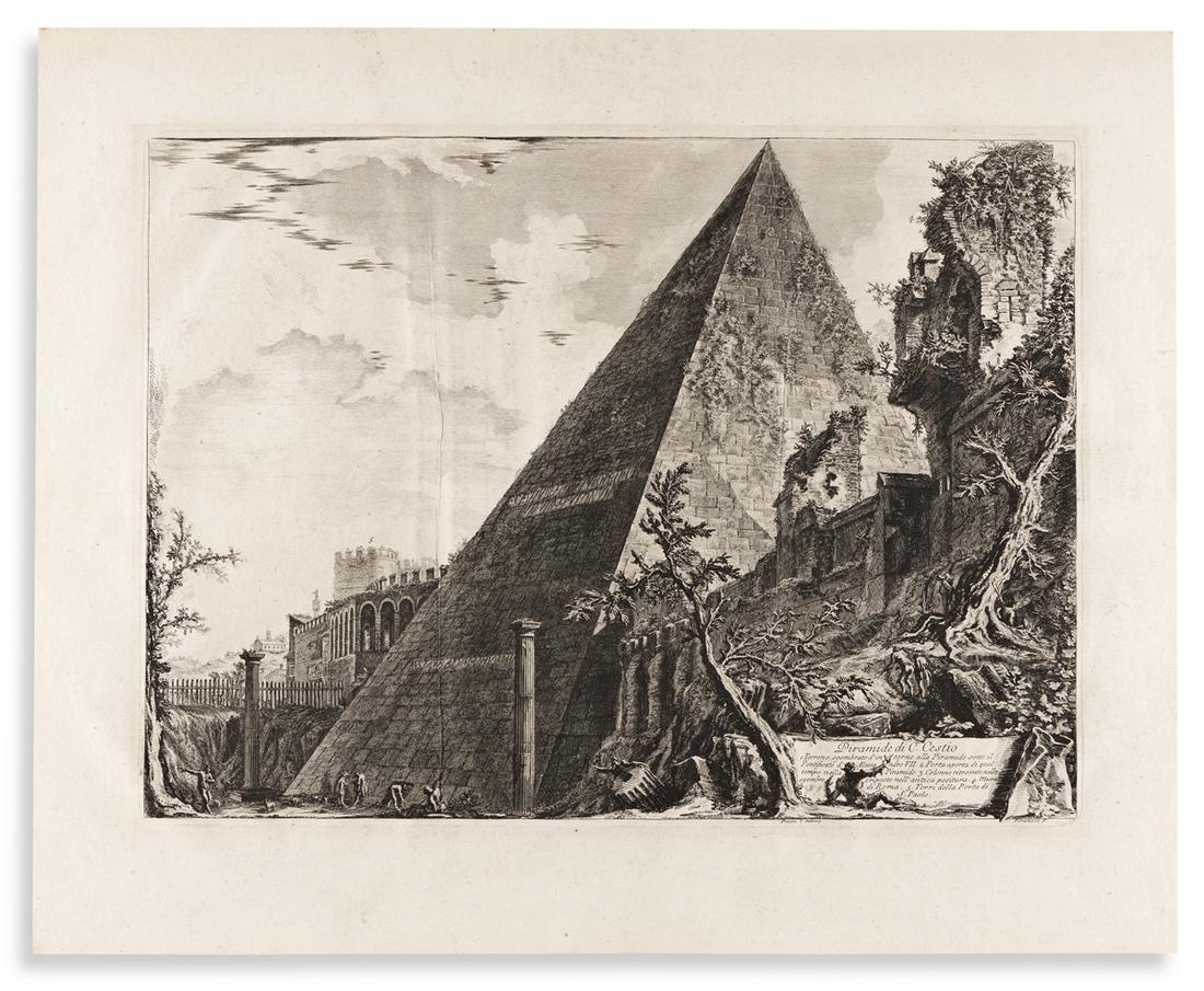 PIRANESI, GIOVANNI BATTISTA. Piramide di C. Cestio. (1 of 1)