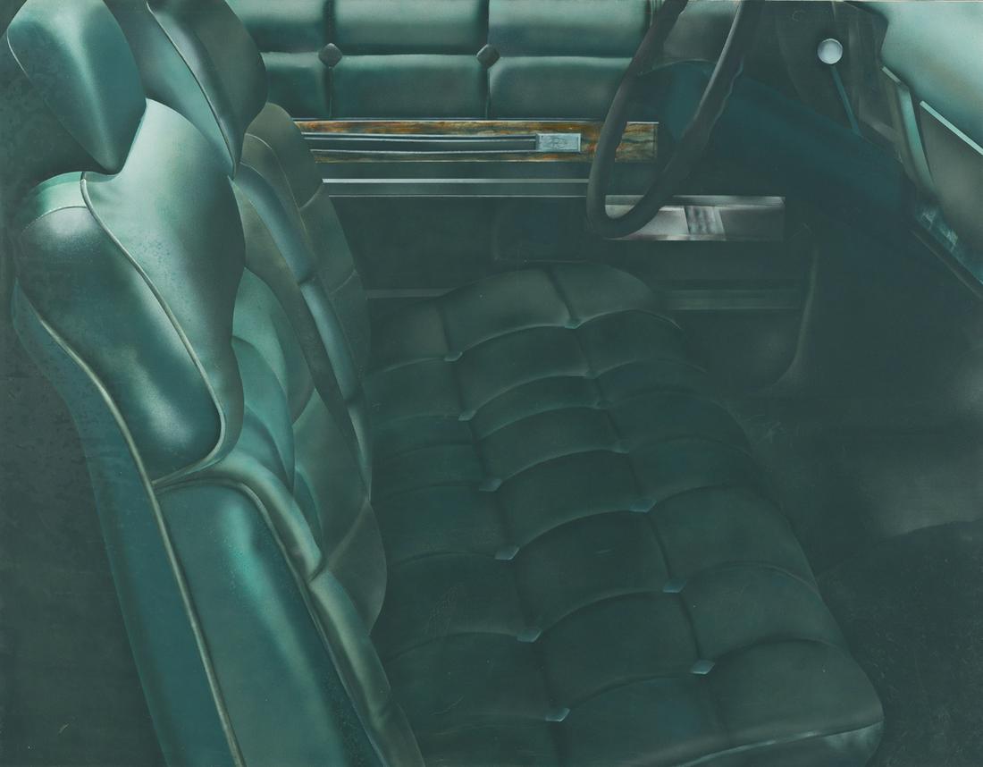 JOHN SALT Riviera 2.: JOHN SALT Riviera 2. Oil on canvas, 1969. 1360x1750 mm; 53½x69 inches. Signed, titled and dated in ink, on the stretcher verso.Ex-collection OK Harris Gallery, New York, with the label and the in