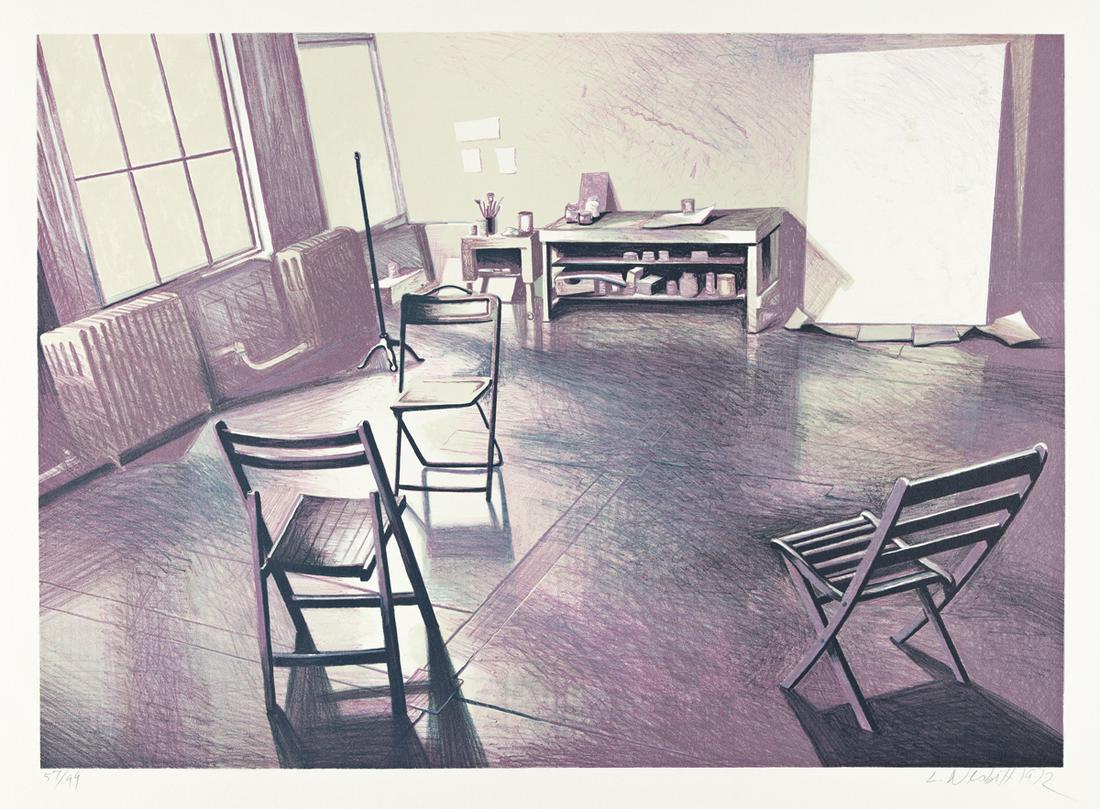 LOWELL NESBITT Three color lithographs. (1 of 3)