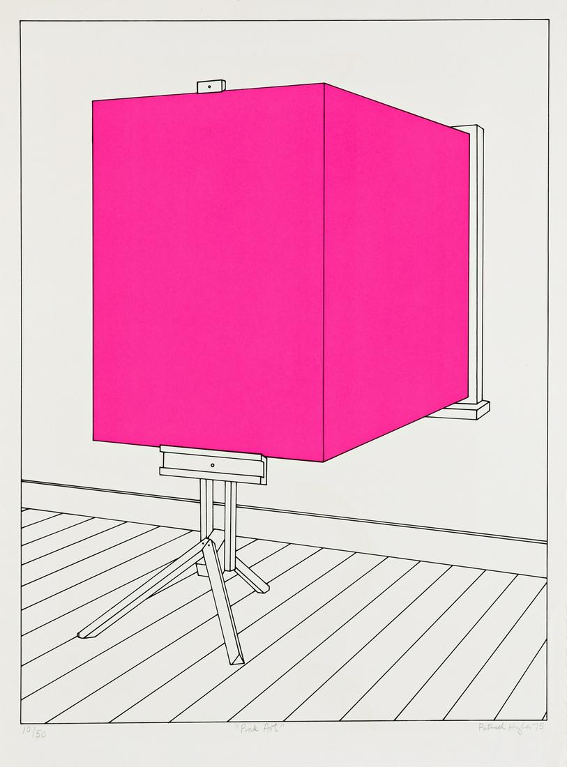 PATRICK HUGHES Group of 4 color screenprints. (1 of 4)