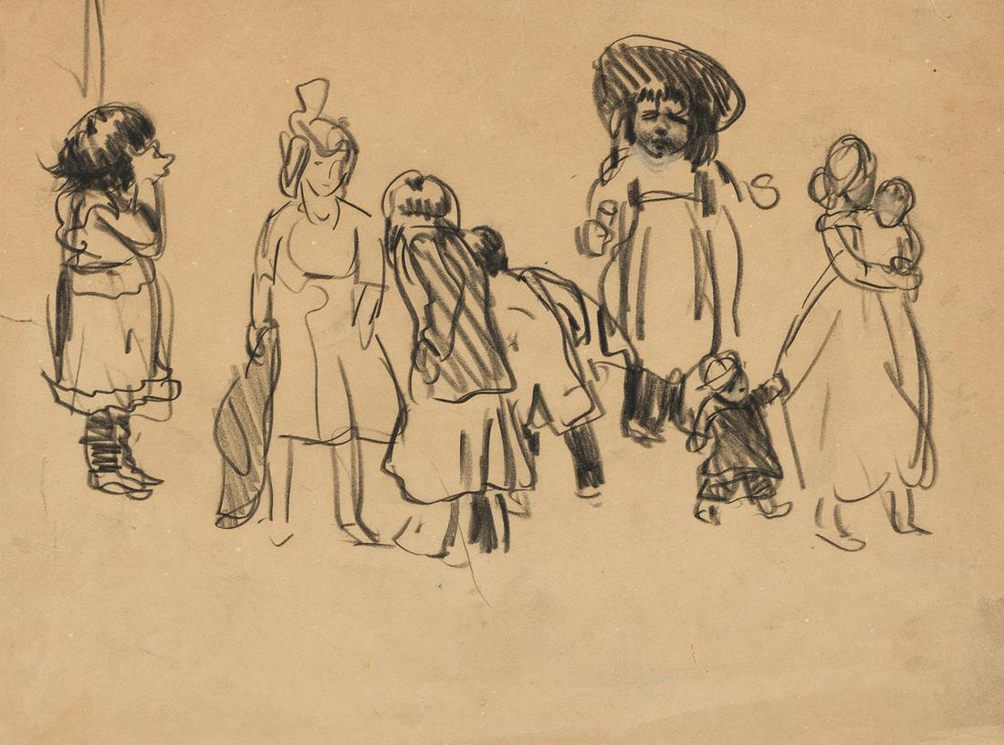 GEORGE LUKS Studies of Children. (1 of 2)