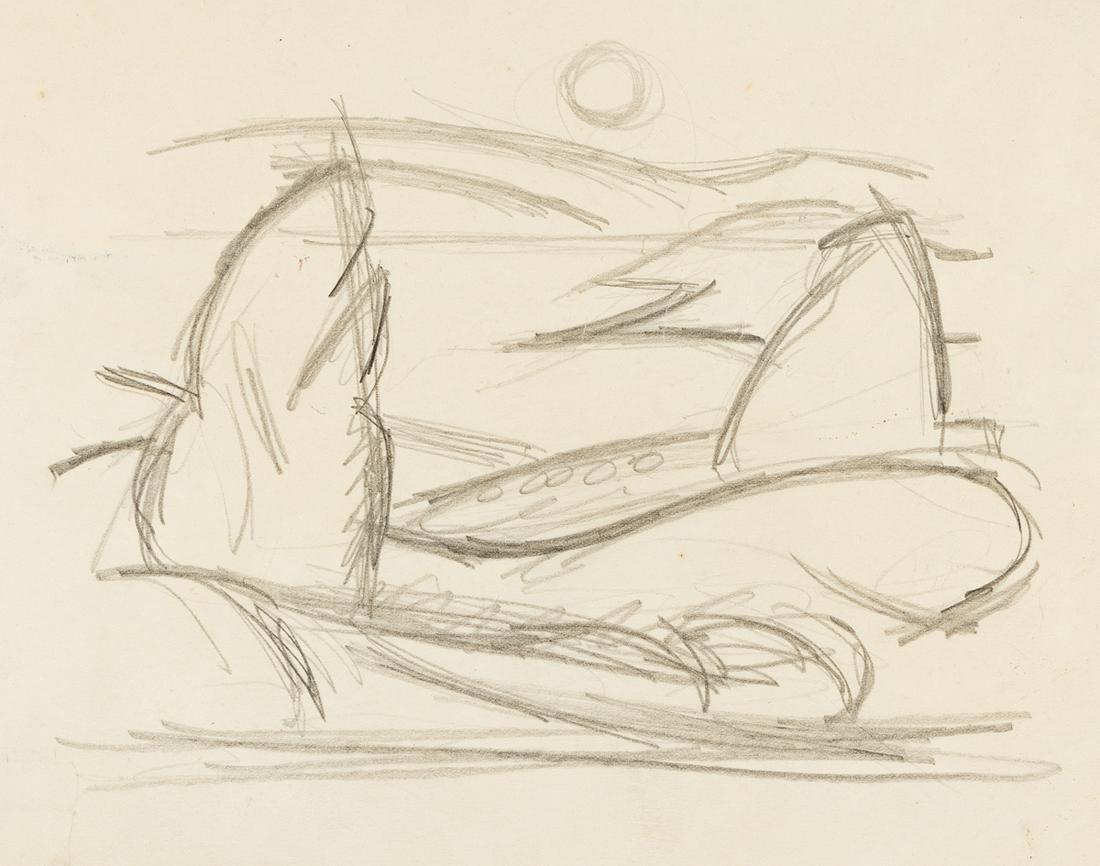 THOMAS HART BENTON Synchromist Landscape, Study for (1 of 1)