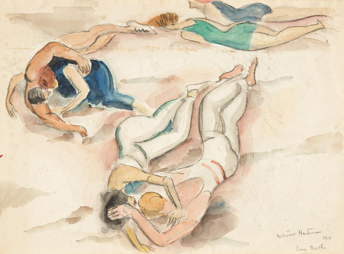 BERTRAM HARTMAN Three watercolors. (1 of 3)