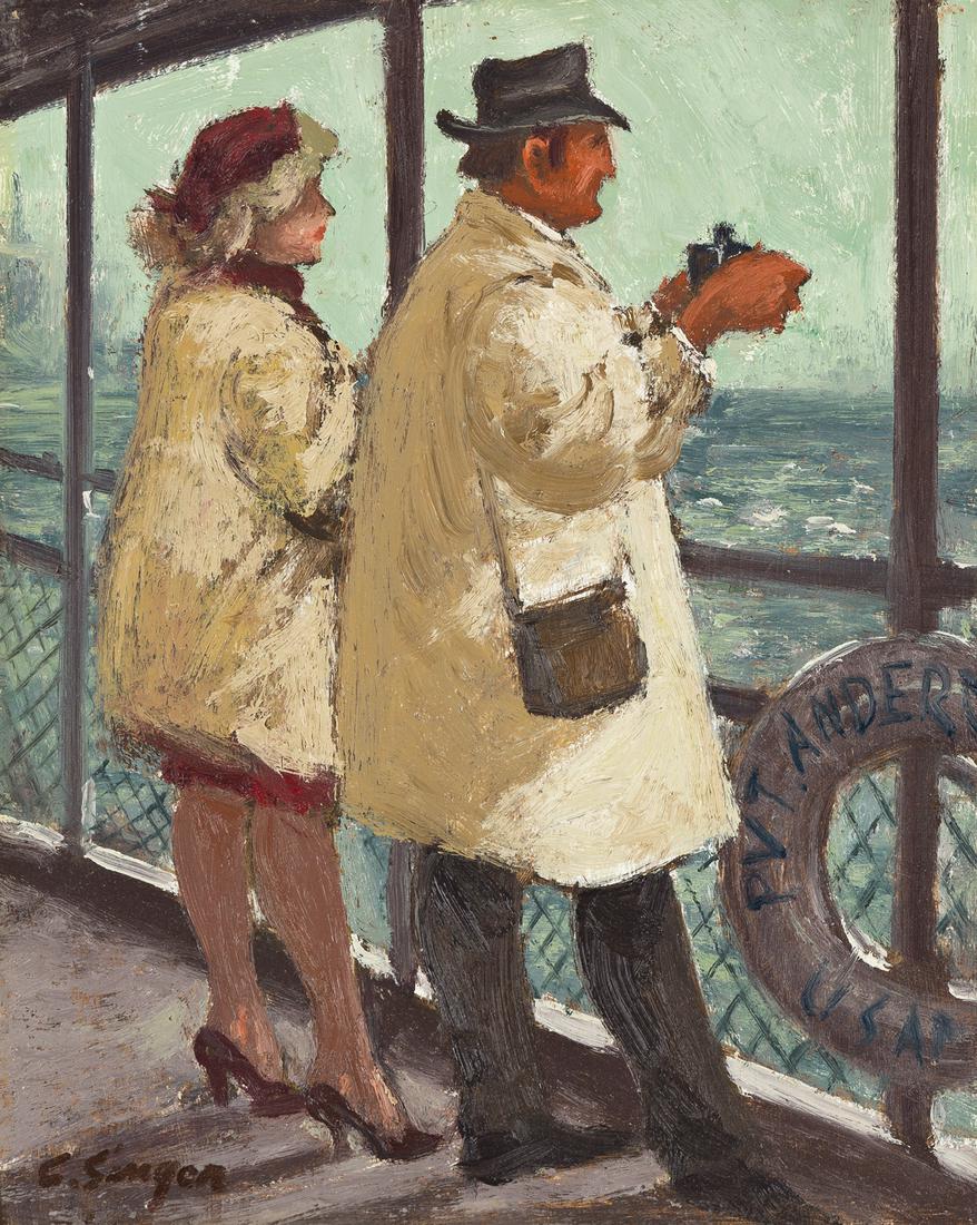 CYLDE SINGER The Couple—Staten Island Ferry. (1 of 2)