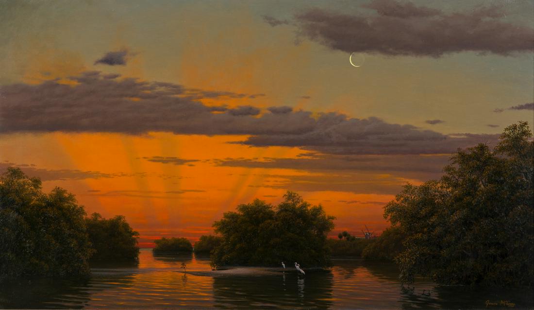 JOSEPH MCGURL Twilight in the Mangroves. (1 of 2)