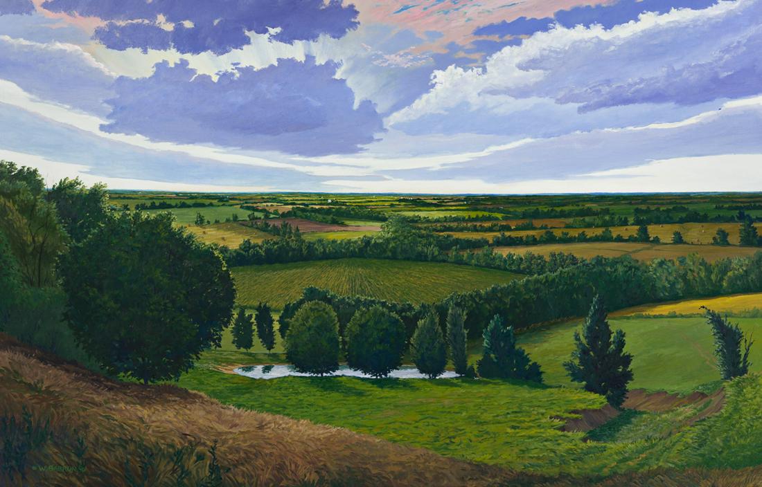 WILLIAM C. BARRON Pastoral Vista. (1 of 2)