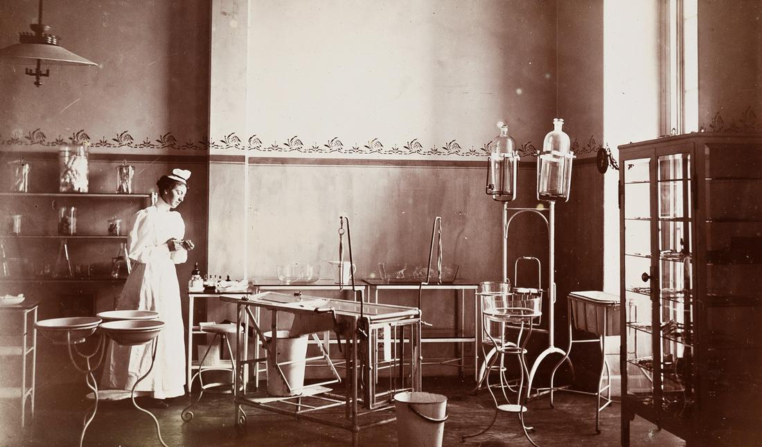 Stowers, Jessie A. (1865-1948) Small Archive of: Stowers, Jessie A. (1865-1948) Small Archive of Ephemera and Material Documenting her Nursing Career. Including: an album compiled during Stowers's time working as a nurse on Blackwell's Island [now c
