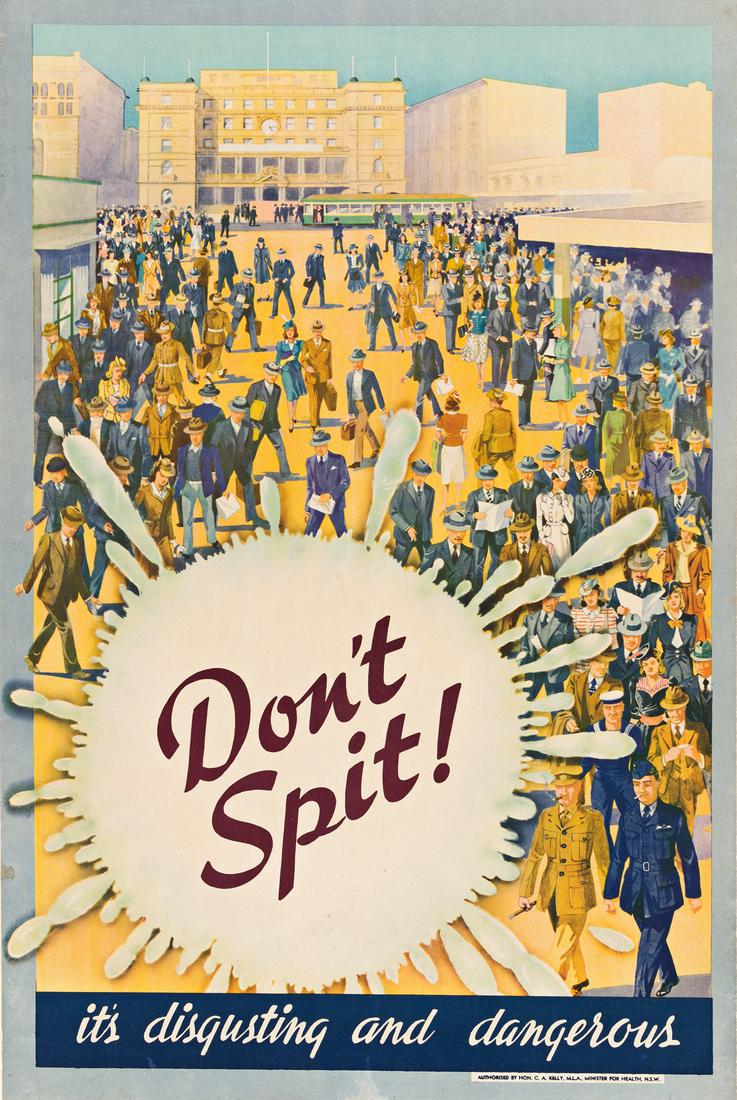 DESIGNER UNKNOWN.  DON'T SPIT! IT'S DISGUSTING AND (1 of 1)