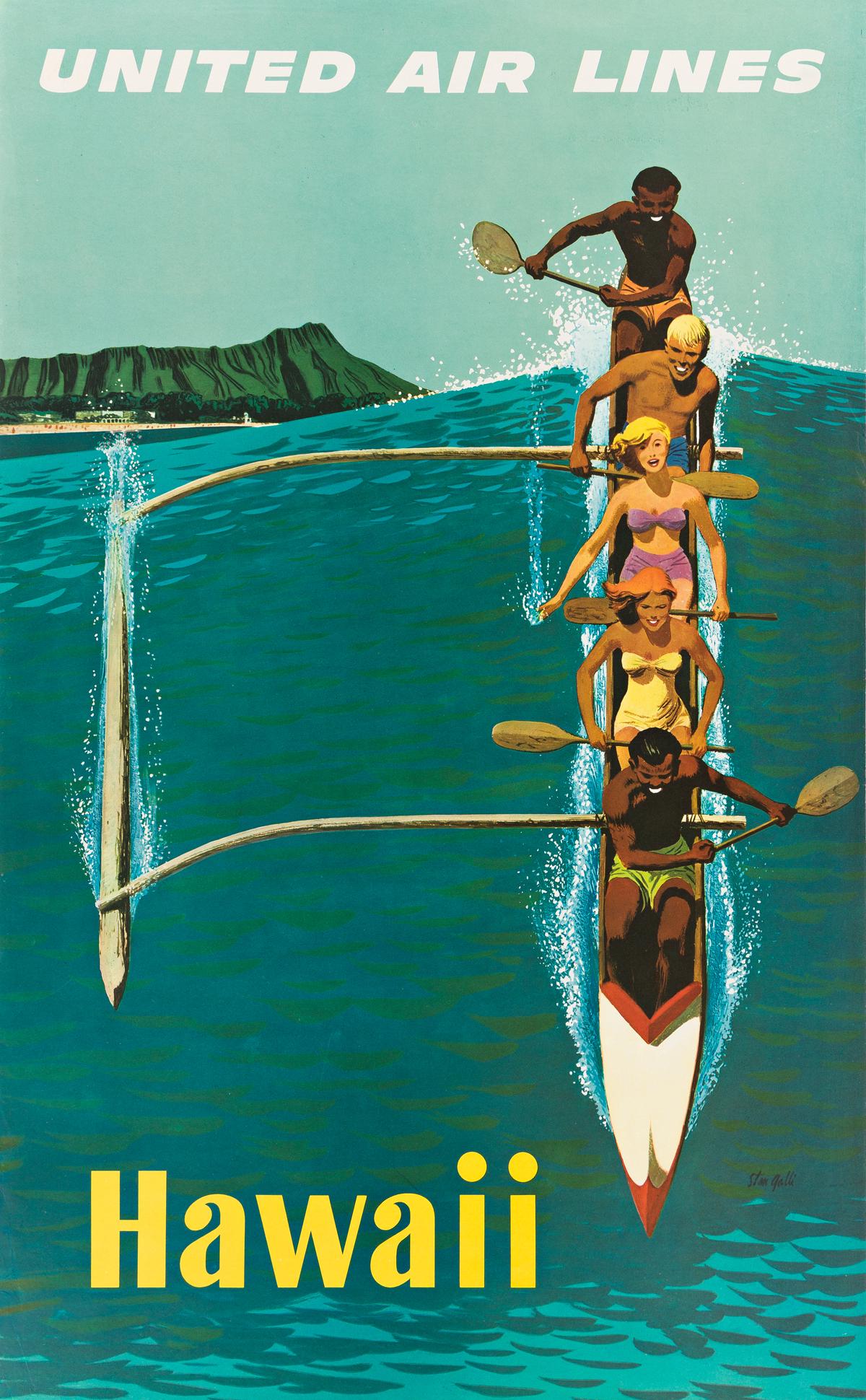 STANLEY WALTER GALLI (1912-2009).  HAWAII / UNITED AIR (1 of 1)