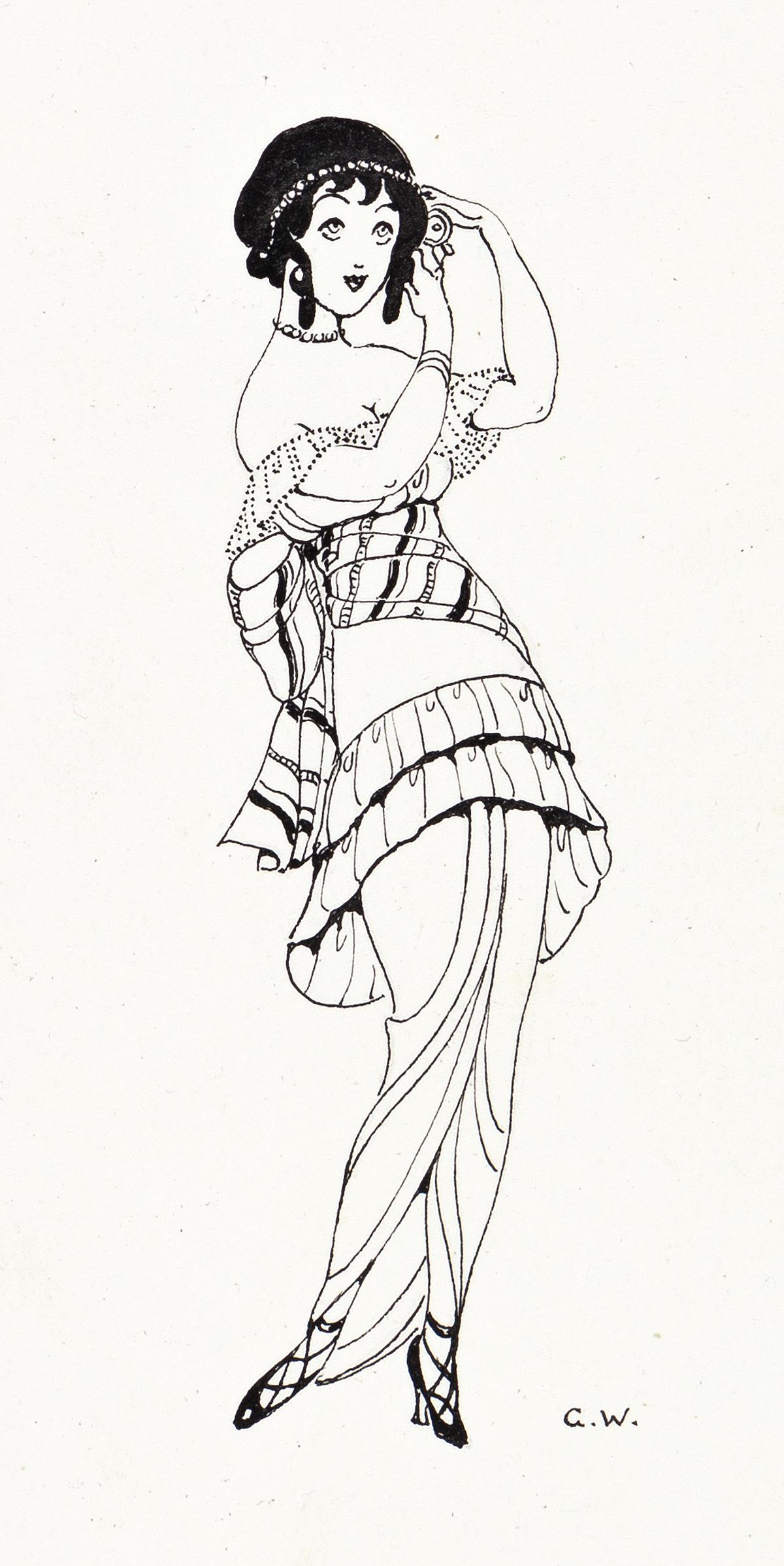 GERDA WEGENER (1886-1940) Girl fixing hair. (1 of 1)